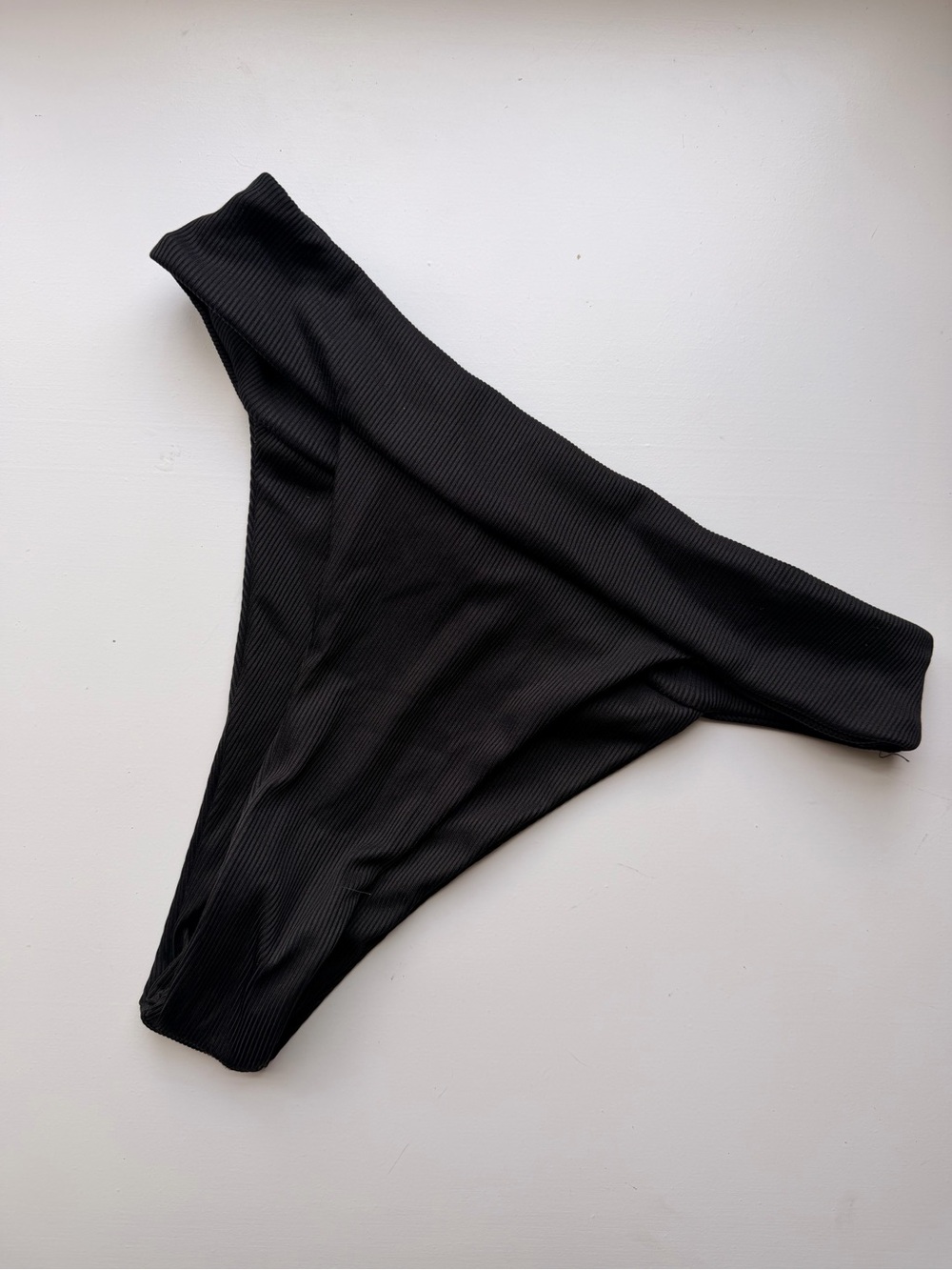 Zaful Black cheeky high cut bikini bottom size small 4